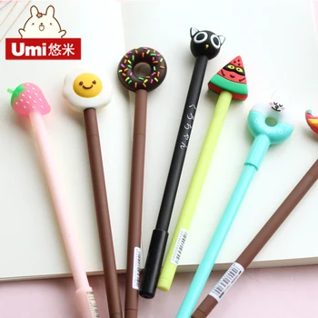 

3/4PCS UMI Gel Pen Cartoon Carbon Pen 0.5MM Signing Pen Small Fresh and Lovely Creative Stationery