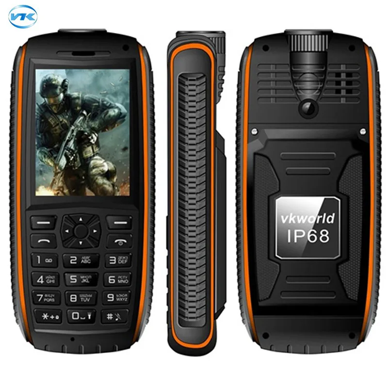 Russian Keyboard VKworld Stone V3 Max Quadruple Phone Waterproof IP68 5300mAh 2 4 inch LED Flashlight