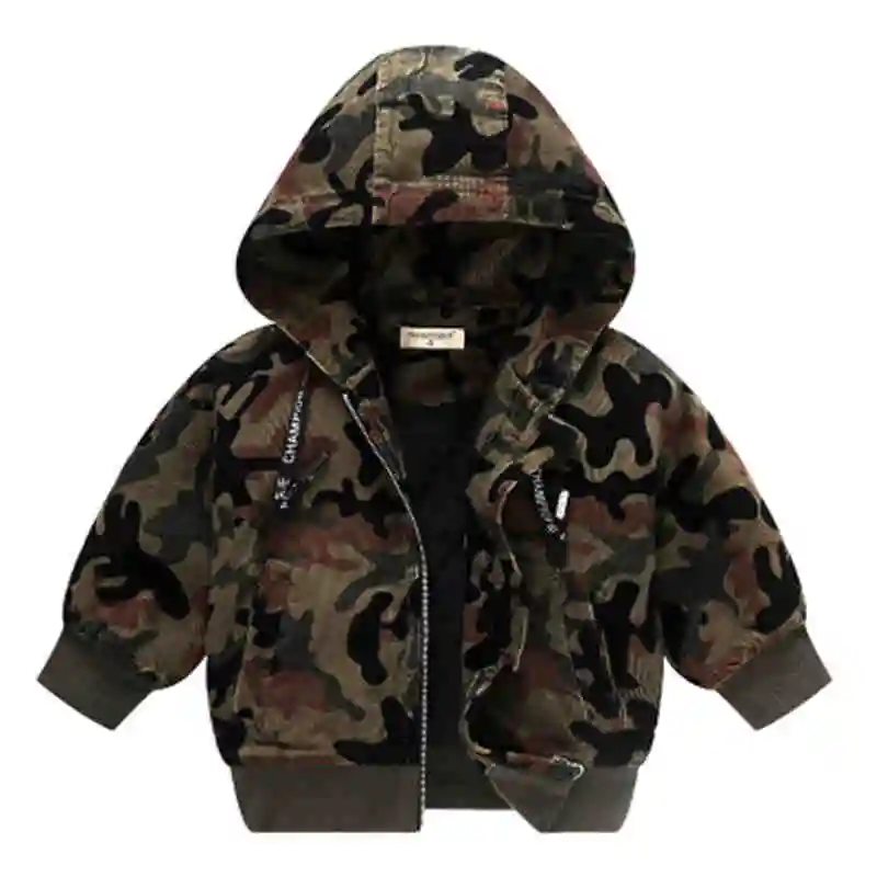 

Baby Girls Boys Jacket 2018 Fashion Spring Autumn Camouflage Coats 12M Children's Army Windbreaker 4Y Kids Hoodied Outerwear