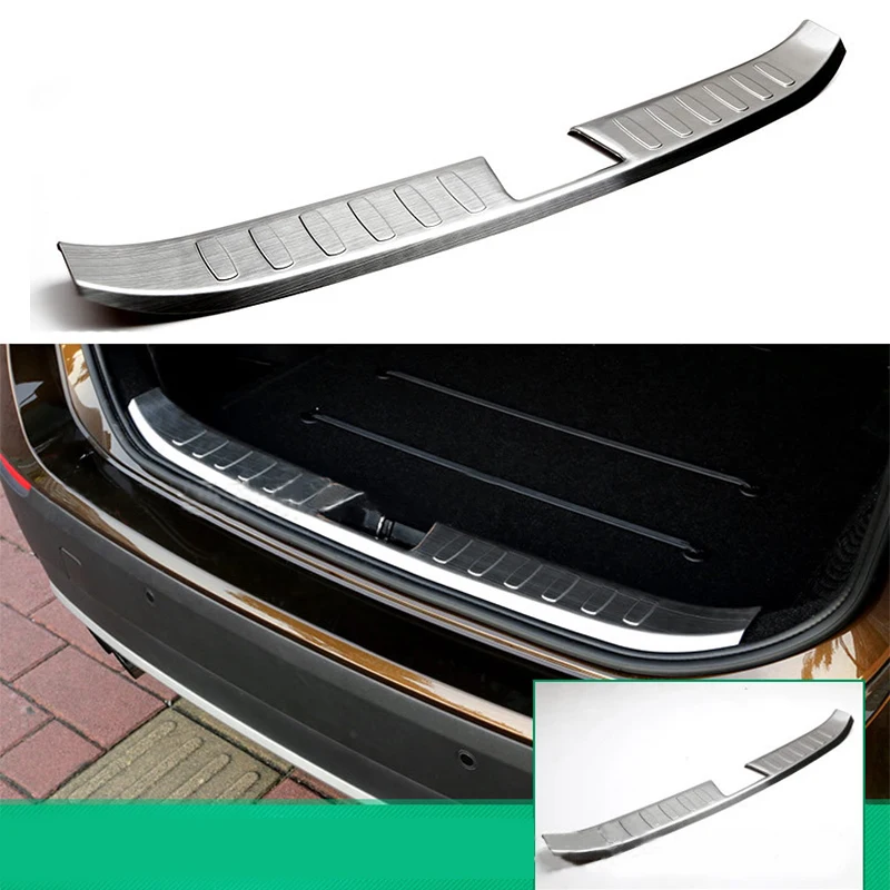 Stainless Rear Bumper Protector Trunk Step Plate Cover Trim For BMW X1