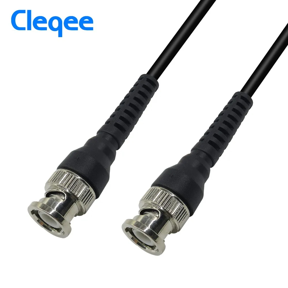 

Cleqee P1013 BNC Q9 Male Plug To BNC Q9 Male Plug Oscilloscope Test Probe Cable Lead 100CM BNC-BNC