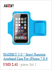 HAISSKY водонепроницаемый спортивный нарукавники чехол для бега ремень на руку повязку для iPhone 7 8 6s Plus XS Max XR Xiaomi huawei P30