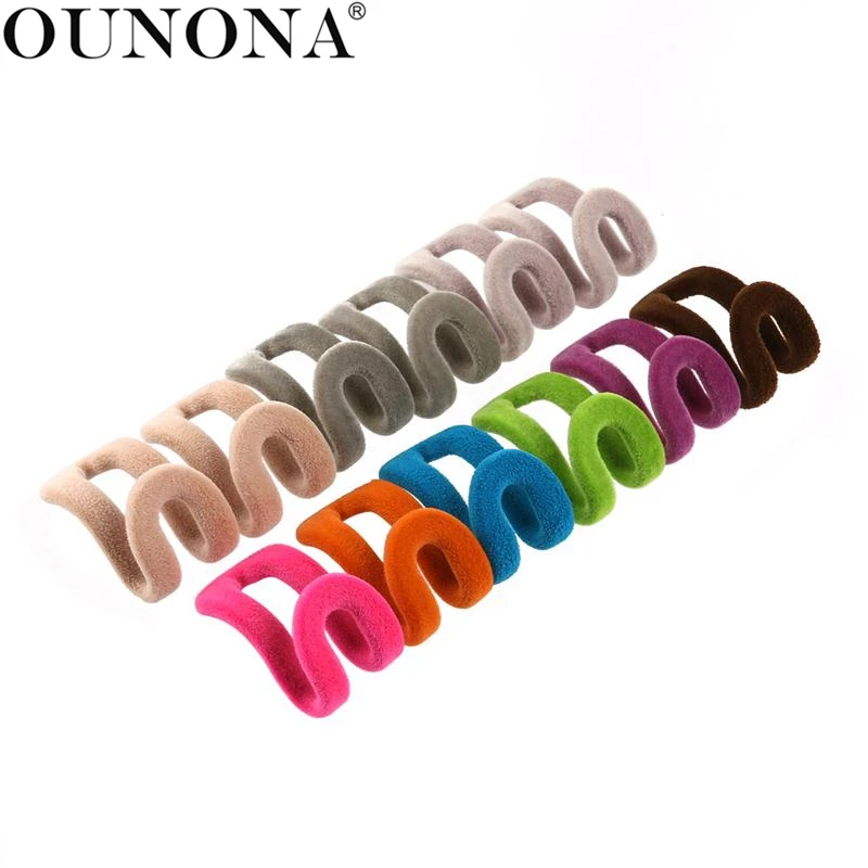 

OUNONA 12pcs Anti-slip Mini Flocking Clothes Rack Hanger Hooks Holders Flocking Easy Random Color