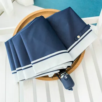 

umbrella folding umbrella female sunscreen dual-purpose seventy percent off small fresh self opening sun umbrella 030