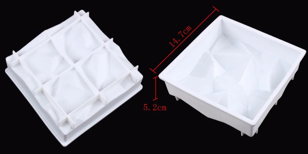 SHENHONG Pop Lava Cube художественная форма для торта 3D силиконовая отделки мусса формочка