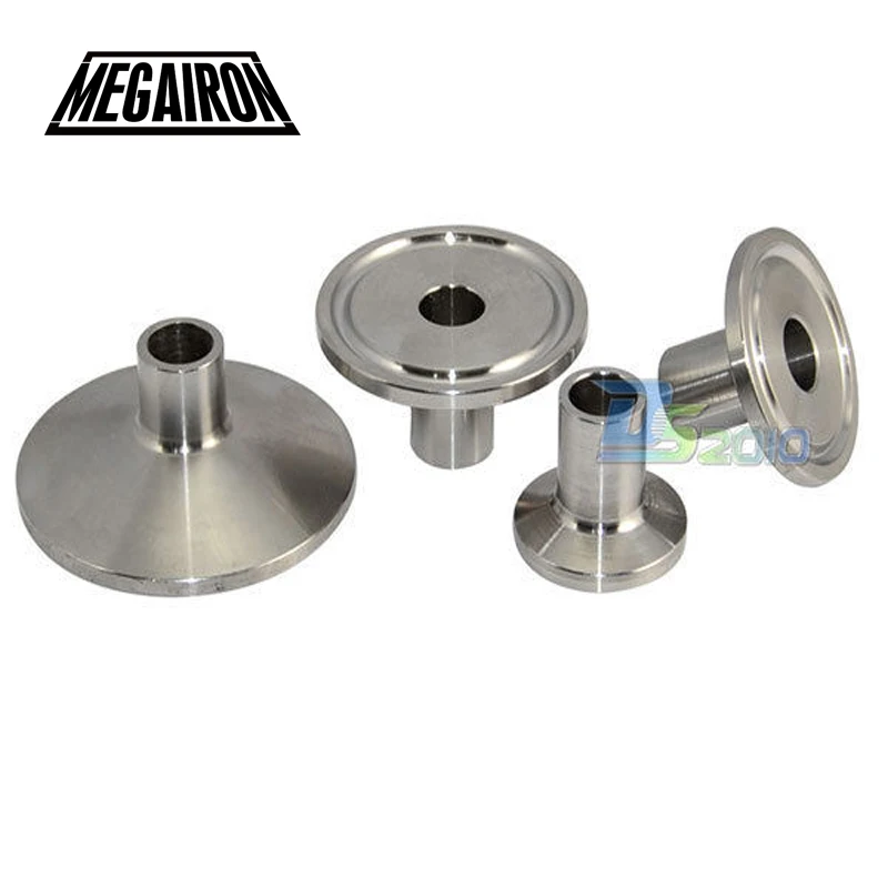 

MEGAIRON Pipe OD 1/2" Weld Ferrule OD 25mm/34mm/40mm/51mm Sanitary Pipe Fittings Fit Tri Clamp Stainless Steel SS304