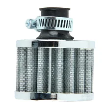 Details about 12mm Sliver Universal Motor Car Cone Cold Air Intake Filter Turbo Vent Cran Crankcase Breather Free Shipping