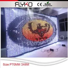 P7 6x3 m rgb полноцветный светодиодный видео занавес