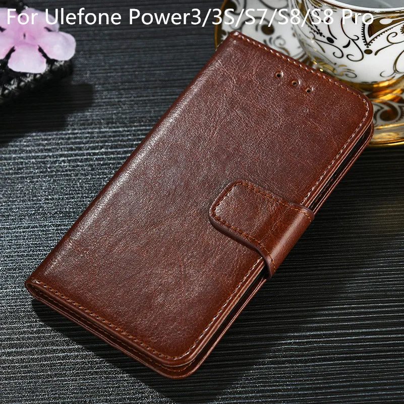 

Case For Ulefone Power 3 3S S7 S8 S8 S10 Pro NOTE7 MIX 2 S PU Leather Vintage Wallet Flip Cover Magnetic Fashion Cases Kickstand