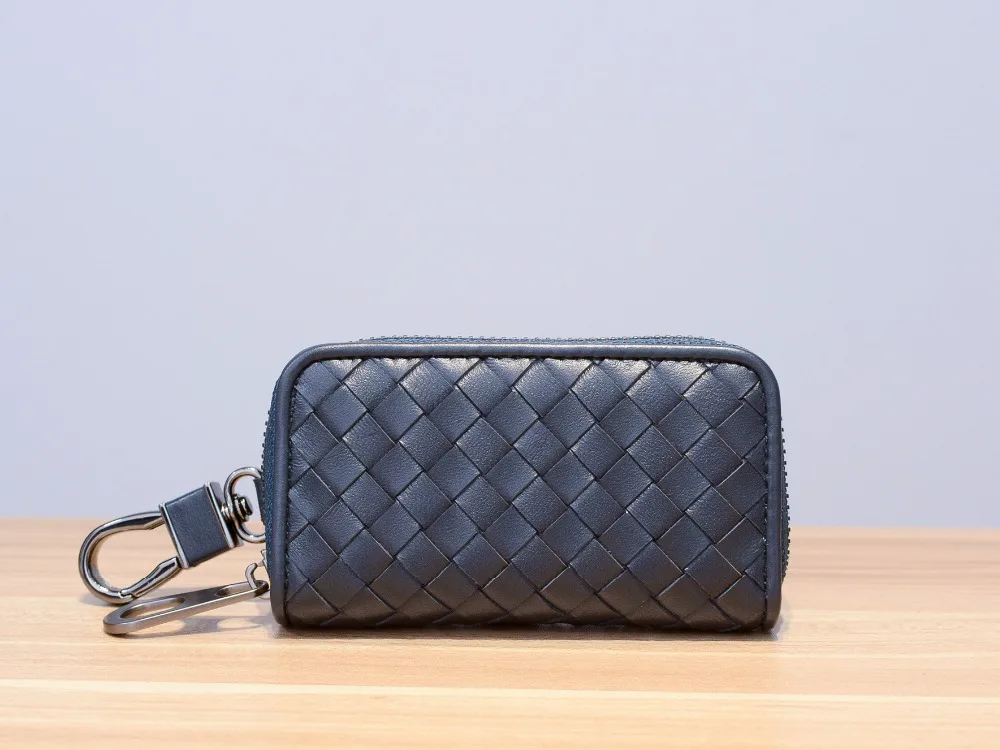 

Porte Cle New 2019 Manual Weave Internal And External Dermis High-quality Car Key Sleeve Set Inside Buckle Carry Onlarge Num