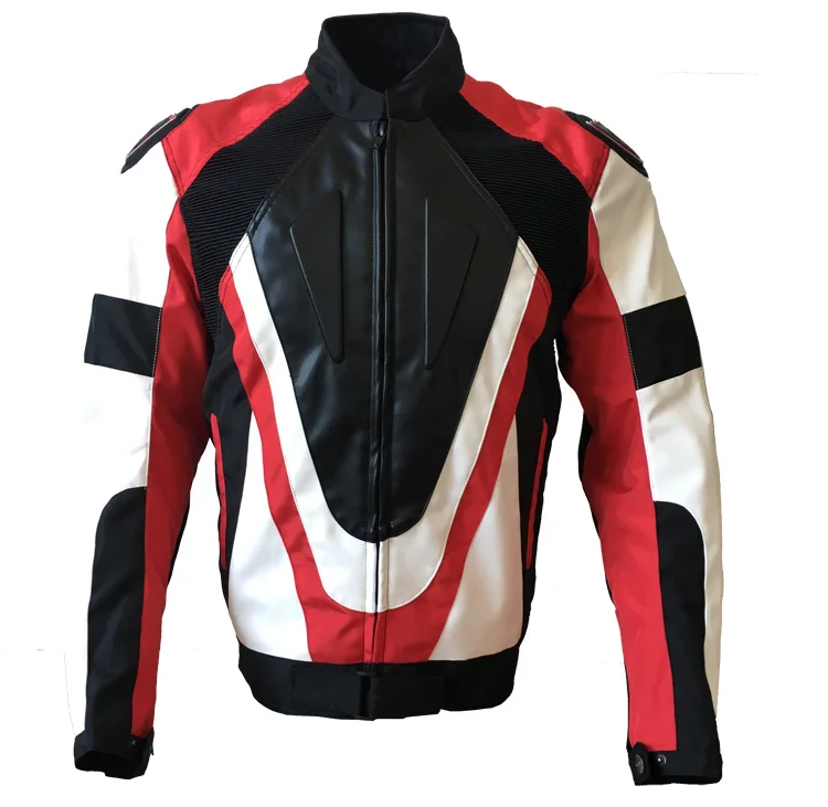 

Motorcycle Jacket Oxford PU leather Racing cycling jacket with Hump MTB cycling reflective jacket suit four seasons