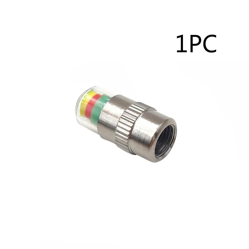 4pcs/Lot Tire Pressure Monitor Pressure Gauge Cap Sensor Indicator Alert Monitoring Tools Kit 2.4 Bar 30 PSI Tire Pressure Alarm