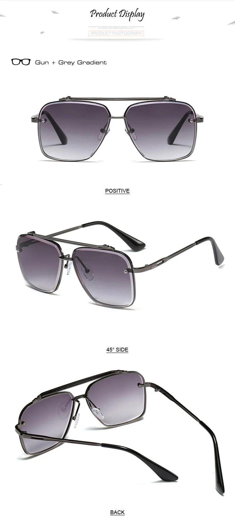 SHAUNA, новинка, квадратные солнцезащитные очки, мужские, Двойные мосты, Ретро стиль, женские, градиентные, солнцезащитные очки, Oculos De Sol, Uv400