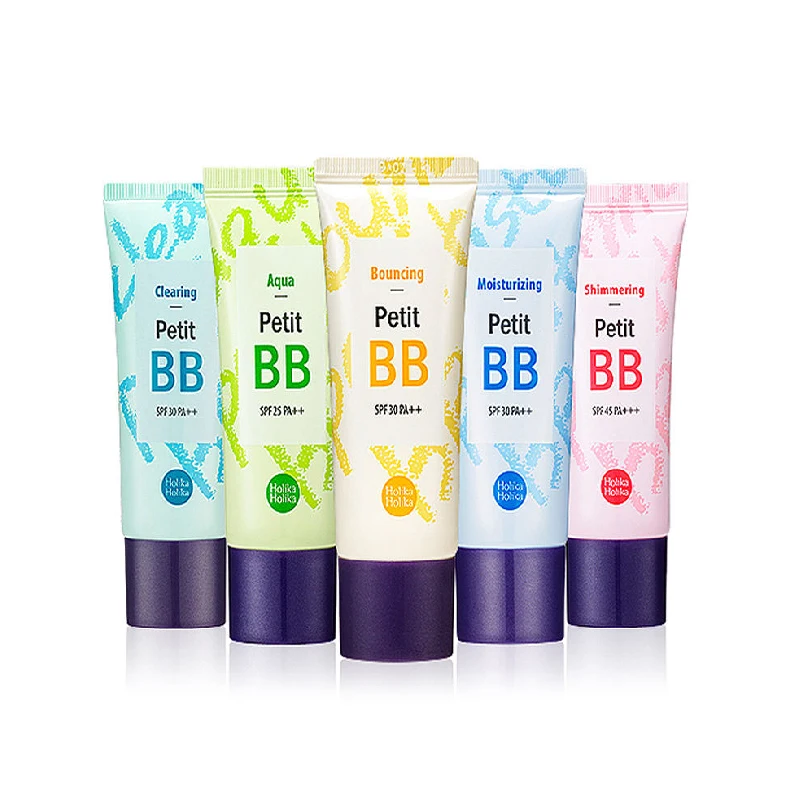 HOLIKA Petit BB крем 30 мл 8 Тип поп BB CC крем отбеливающий макияж корректор косметика/основа увлажняющая Корея Косметика - изображение