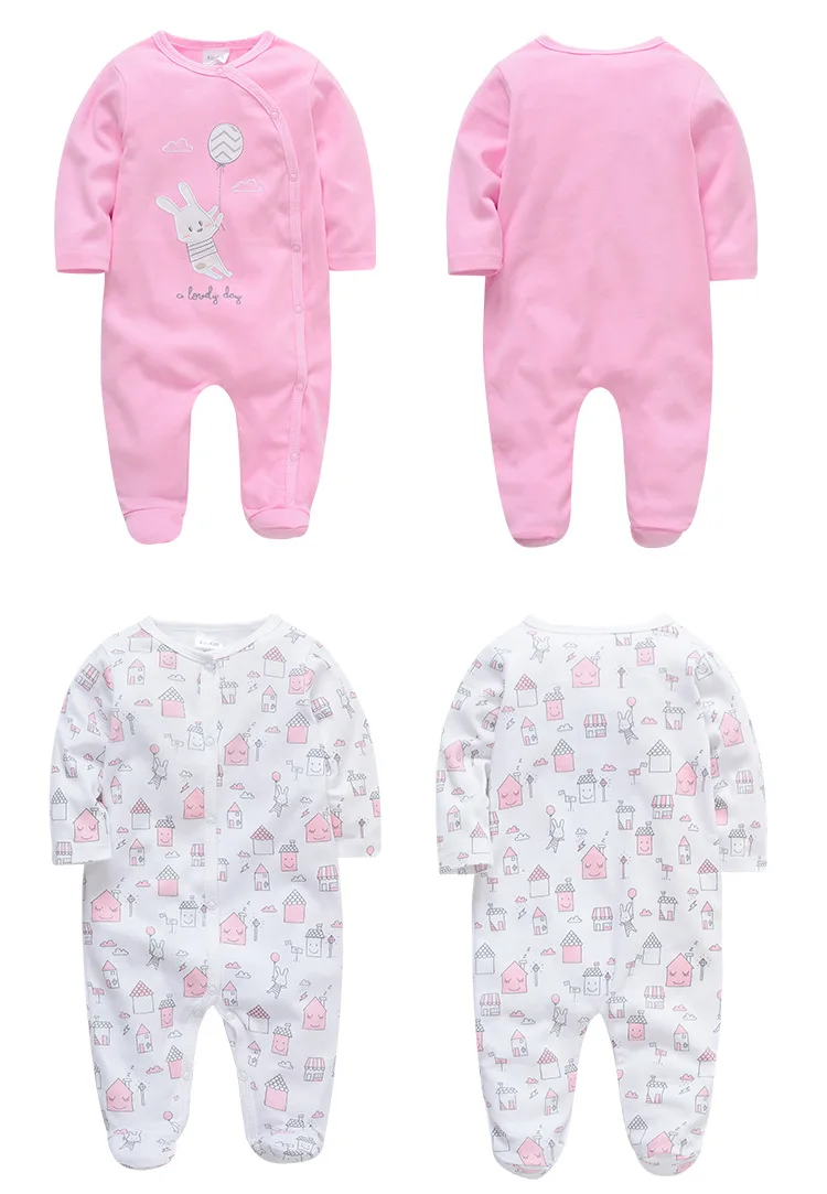 Cotton Baby Bodysuit Footies Baby Girls Boys Clothes Undershirt Long Sleeve Jumpsuit Socks Cartoon Newborn Spring Kid Clothes (12)