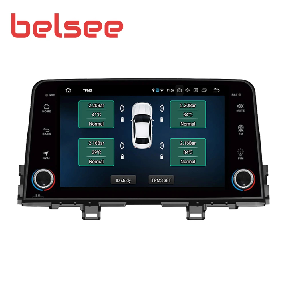 Belsee 1280*720 экран Android 9 0 для Kia Morning Picanto Autoradio Sat Bluetooth навигация GPS автомобильное