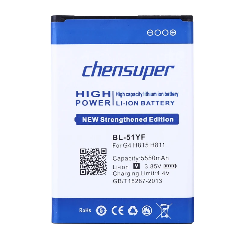 Chensuper 5550 мА/ч, BL-51YF BL-51YH Батарея для LG G4 H810 VS999 V32 VS986 LS991 F500 F500S F500K F500L H815 H81 H818 H819