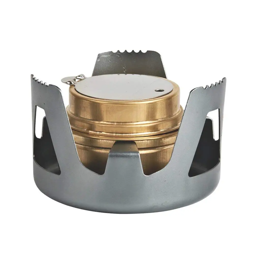 Portable Alcohol Stove Aluminium Alloy Brass Mini Burners for Outdoor