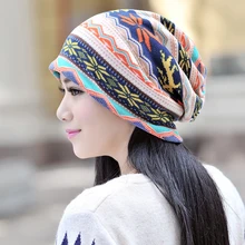 Модные часы с двойным Применение эластичные теплые шапочки Бандаж с накладкой Для женщин Для мужчин вязанные шарф и шапка