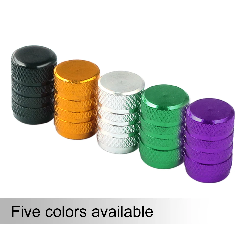 4x Aluminum Air Pressure Valve Cap Tire Wheel Rims Stem Valve Cap Tyre