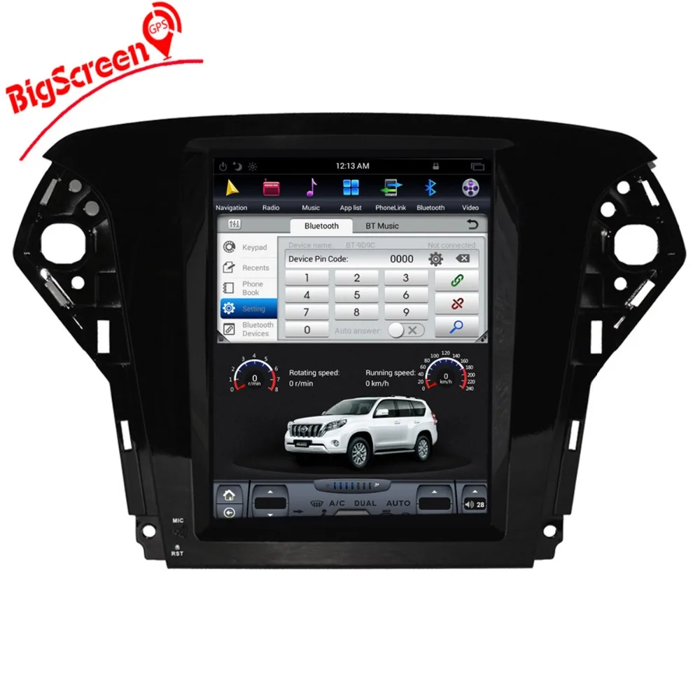 10 4 "чистый Android Tesla стиль автомобильный dvd плеер GPS Navi для Ford Mondeo 2007 2012 Авто Стерео