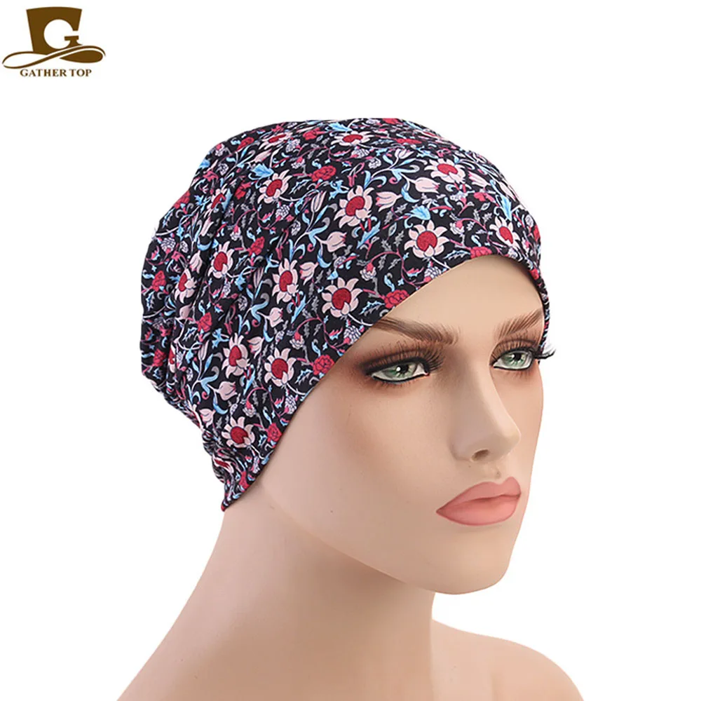 Головной убор неограниченный хлопок Расслабляющая шапочка s Женская кепка chemo для рака выпадения волос шапки - Цвет: Серый