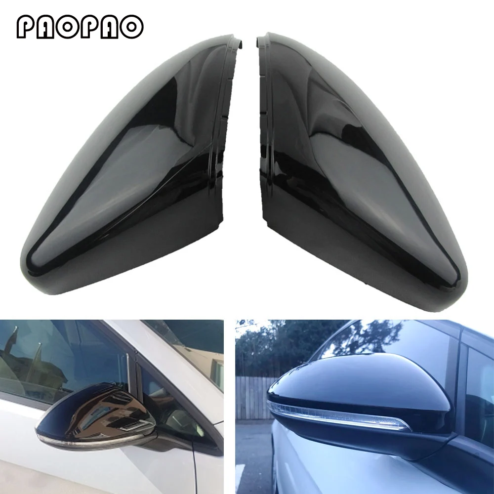 

2PC For GOLF 7 MK7 MK7.5 GTE GTD 2013 - 2018 Touran 2016 2017 ABS Side Rear view Mirror Cover Replacement Caps Shell