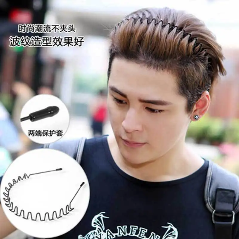 

2019 Wide Waves Black Basic Hairbands Hair Accessories for Women girls Spring Style Hoop Head ware COOL Men Jewelry