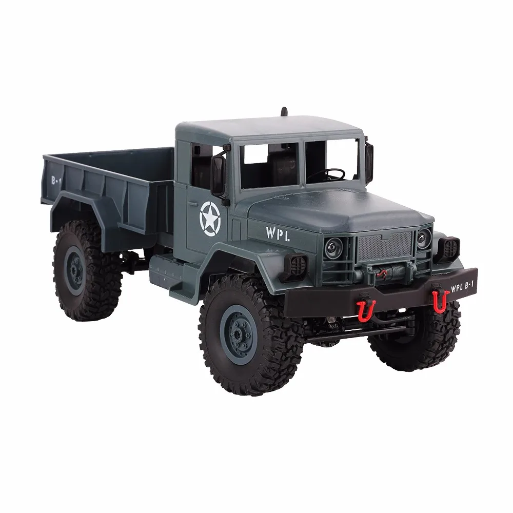 

WPL 4WD 2.4G Remote Control Truck Scale 1:16 RC Crawler Military Truck Off Road Car Motorcycle Model Toy Cars Gift For Kids Boy