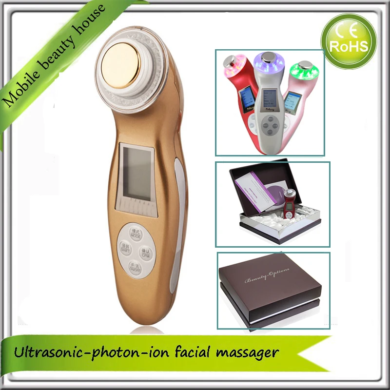 3MHZ Ultrasonic Galvanic Ion Facial Beauty Machine For Face Lift