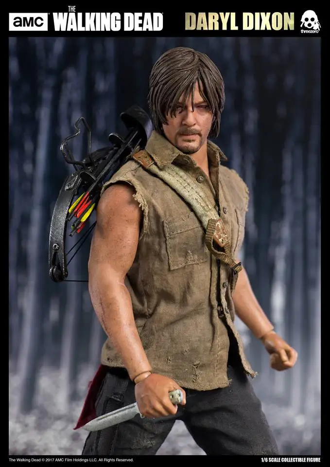 ThreeZero AMC Ходячие мертвецы Дэрил Диксон 1/6 фигурка|1/6 figure|monkey kingjourney to the west |