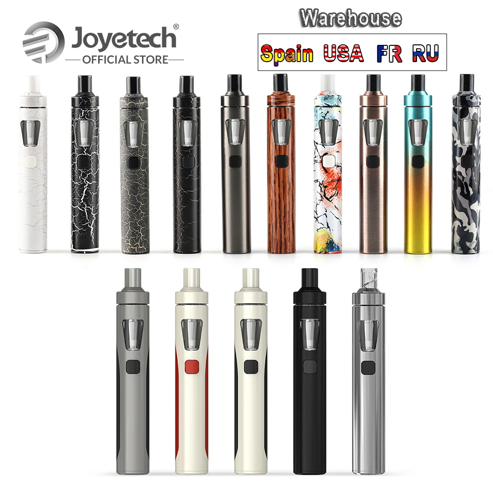 

[RU/US/FR] Original Joyetech eGo AIO Kit With 2ml Tank Build in 1500mAh Battery 0.6ohm BF SS316 Vape Pen 22 E-Cigarette