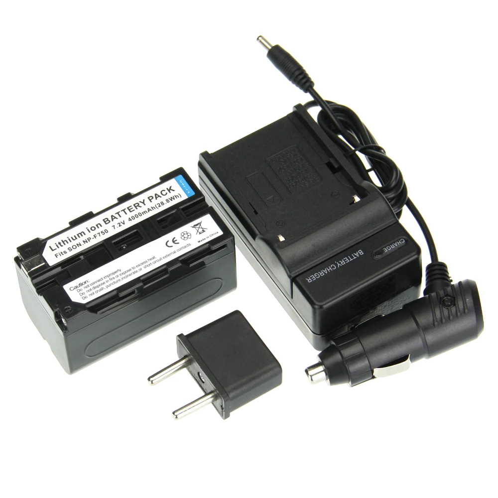 Lowest Price Digtail Boy 1pcs Battery + Charger NP-F750 NP F750 NPF750 Rechargeable Camera Battery For Sony