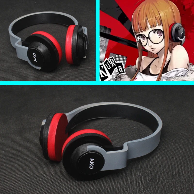 

Game Persona 5 Cosplay prop Futaba Sakura PVC Headphone model Accessories Props Persona5 P5