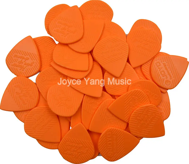 Оранжевый/черный 40 шт. Joyo Нескользящие джазовые гитарные медиаторы, тяжелый 1,4 мм Прочный POM электрогитара медиаторы для бас-гитары медиаторы - Цвет: Orange