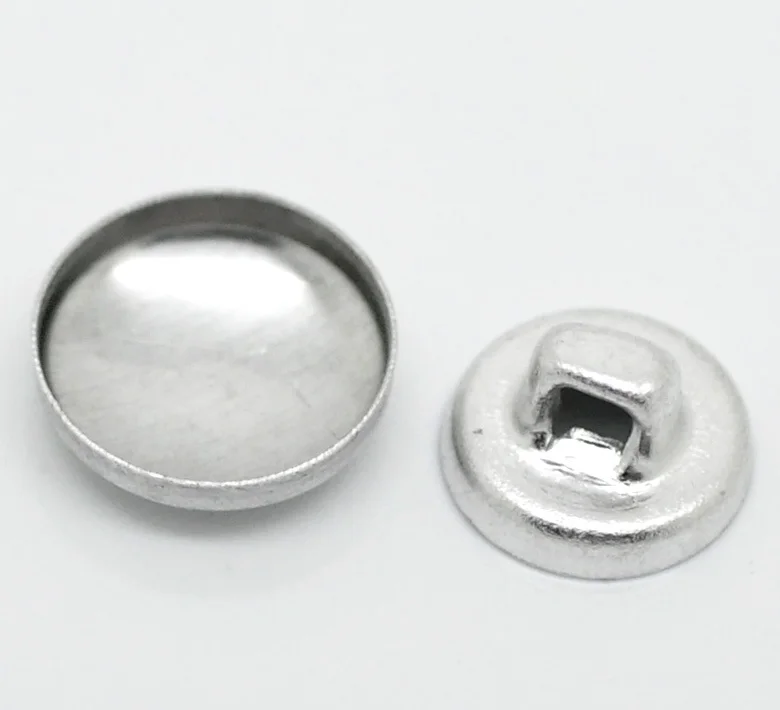 

Free Shipping-500 Sets Aluminum Tone Backs Covered Metal Buttons 10mmx10mm( 3/8"x 3/8") 8mmx8mm(3/8"x3/8") M00711