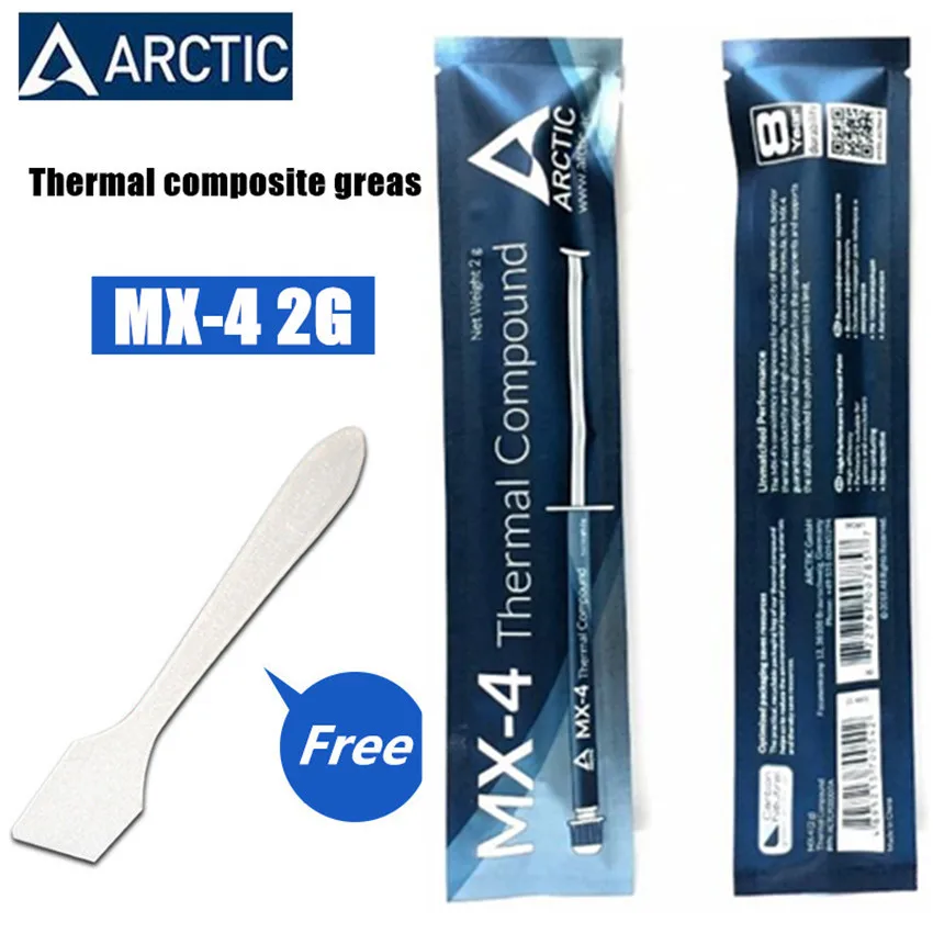 

Arctic MX-4 2g processor CPU GPU COOLER 8.5W/(mK) Thermal Compound Thermal Grease Conductive Heatsink Plaster Thermal paste