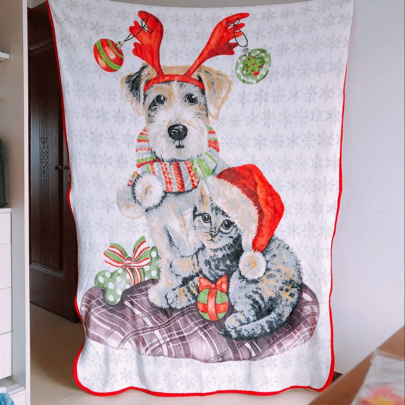 christmas dog blanket
