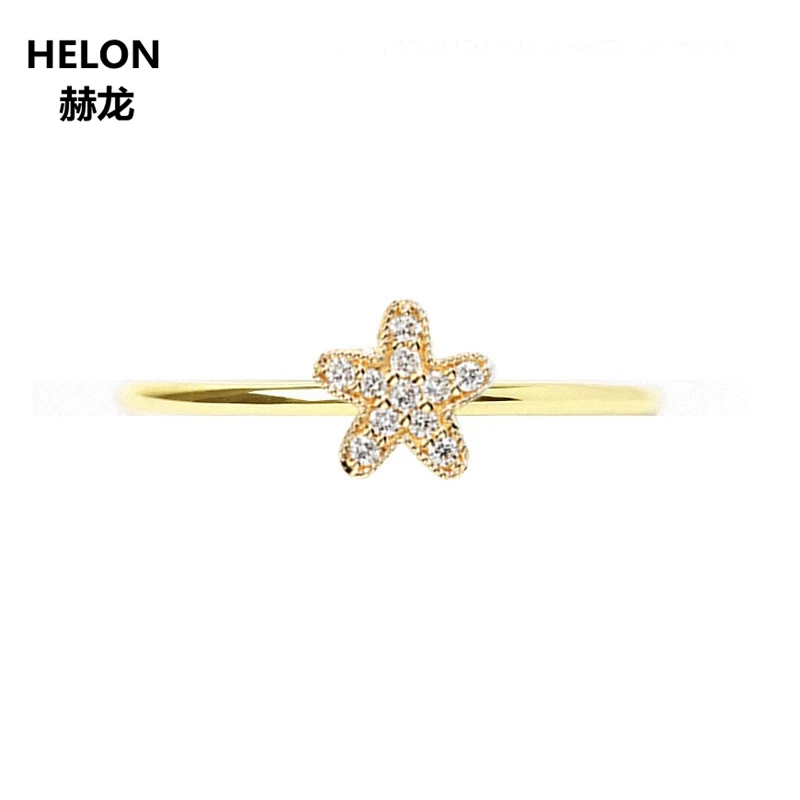 

Solid 14k Yellow Gold SI/H Natural Diamonds Engagement Ring Wedding Anniversary Band Fine Jewelry