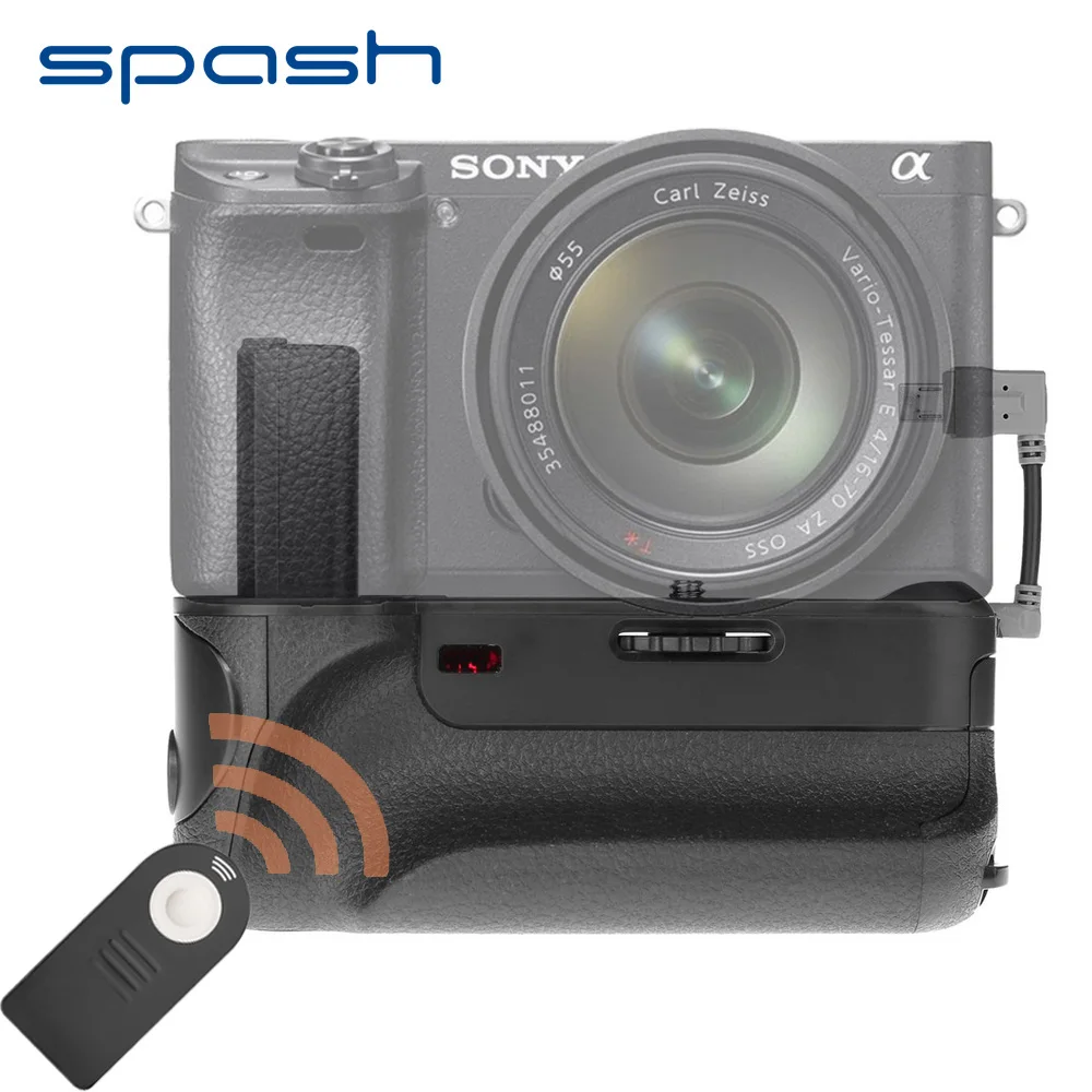 spash Vertical Battery Grip for Sony A6300 Camera Multi power