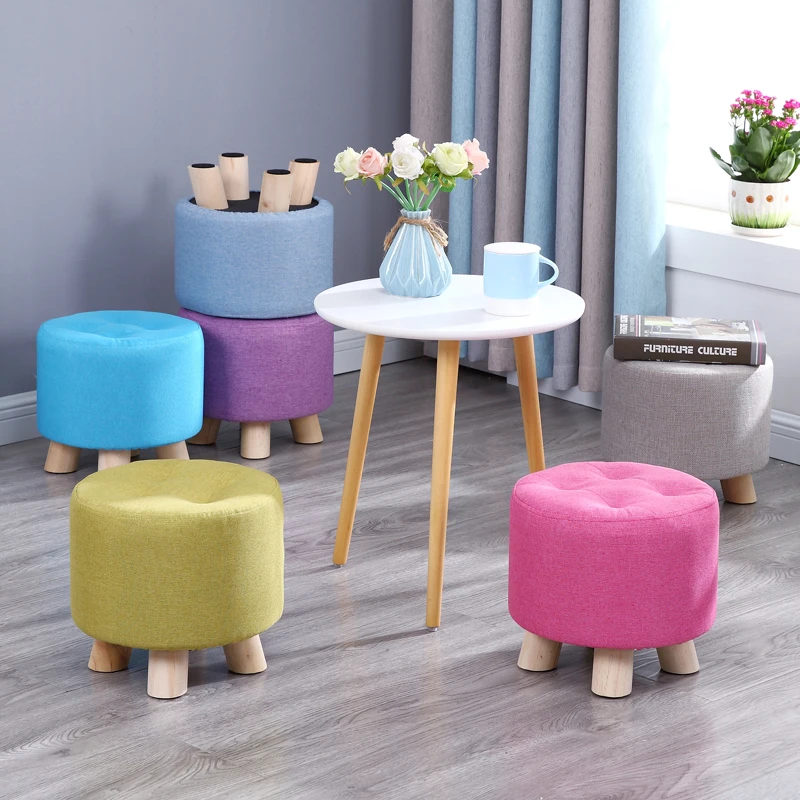 Us 23 59 Living Room Stool Fashion Home Creative Sofa Round Tea Table Mound Chair Small Minimalist Modern Decoration In Stools Ottomans From