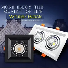 LED COB Downlight AC110V 220V Super Bright square LED decoration Ceiling Lamp Recessed 10w 20W 30w Dimmable LED Spot light 1pcs 10w 20w 30w 110v 220v led dimmable ceiling downlight recessed led wall lamp spot light with led driver for home lighting