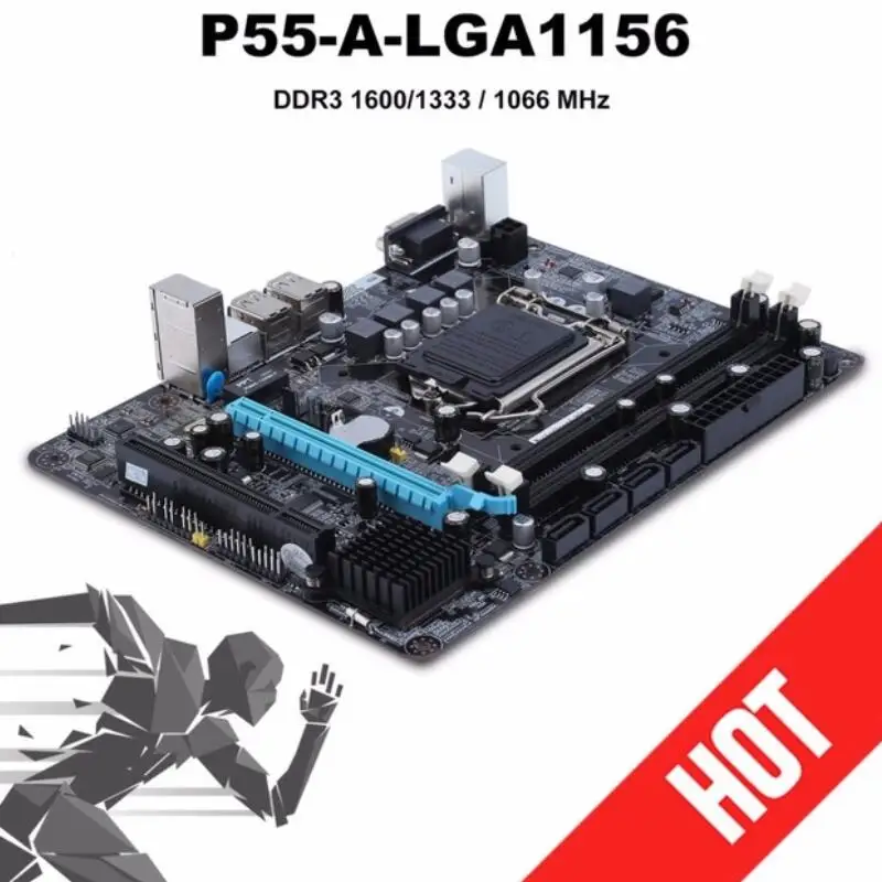 

Intel P55 6 Channel Mainboard DDR3 Motherboard High Performance Desktop Computer Main board CPU Interface LGA 1156