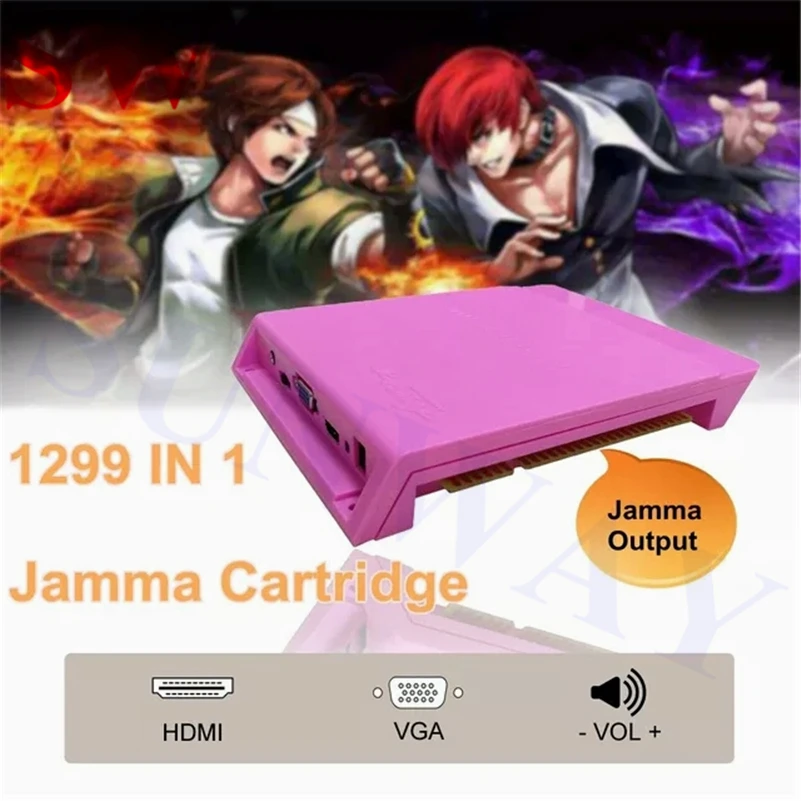 

Pandora box 5S 1299 in 1 arcade Jamma multi game pcb board Arcade Cartridges multi game card with VGA/HDMI for arcade cabinet