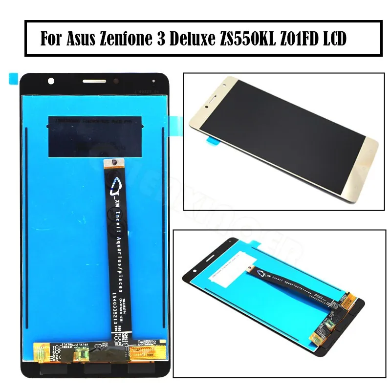 

For Asus Zenfone 3 Deluxe ZS550KL Z01FD LCD Display Touch Screen Digitizer Assembly Replacement For 5.5" ASUS Z01FD LCD