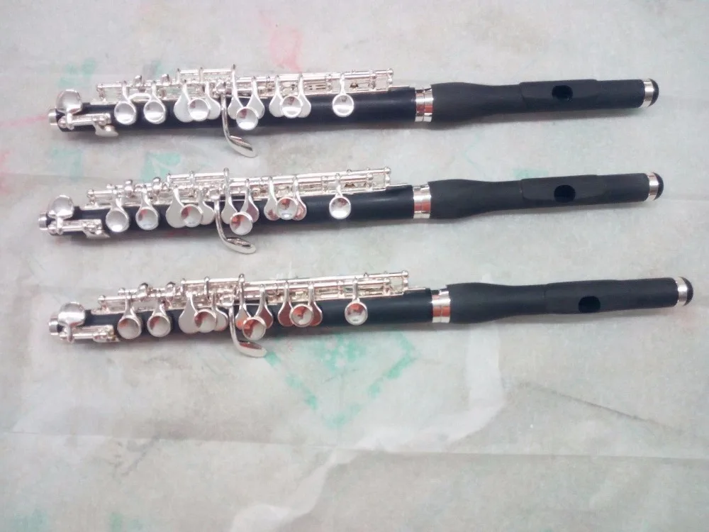 

3pcs High-grade piccolo c key silver plated nice sound composite wood