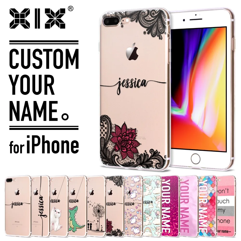 Чехол для iPhone 5 6 7 8 Plus XS 11 Pro Max XR мягкий чехол из ТПУ на заказ X|Бамперы| |