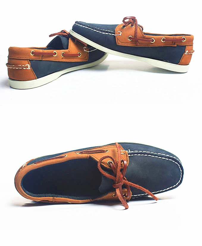 loafers em cores mistas com cadarço para