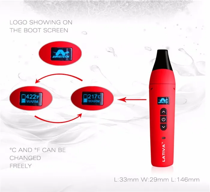 Original Airistech dry herb vaporizer Lativa 2200mAh Kit (10)