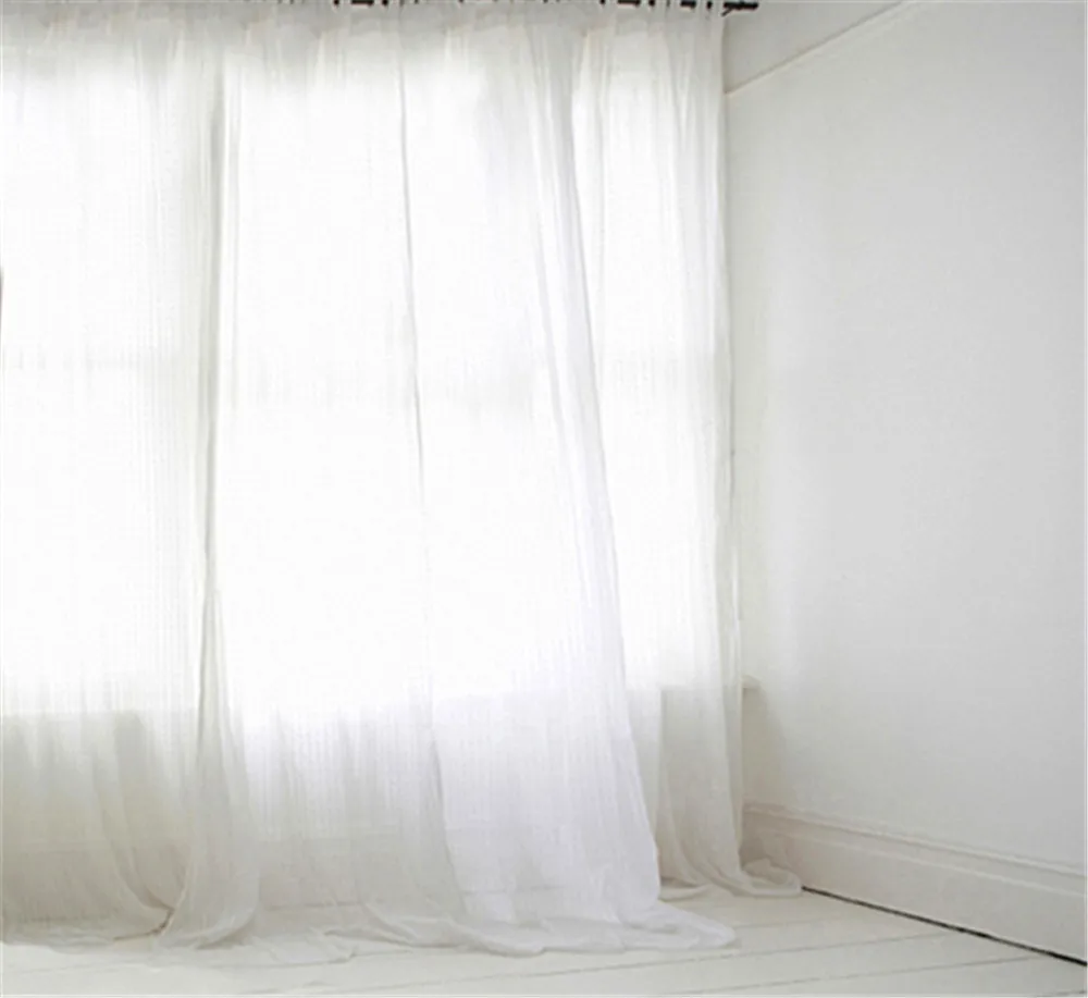 Photography Camera Backdrop 5x7 White Wall Net Curtain For Wedding